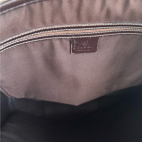 GUCCI | Coated Canvas Men’s Travel Tote Bag Leather Handle GG Print - Picture 10 of 13